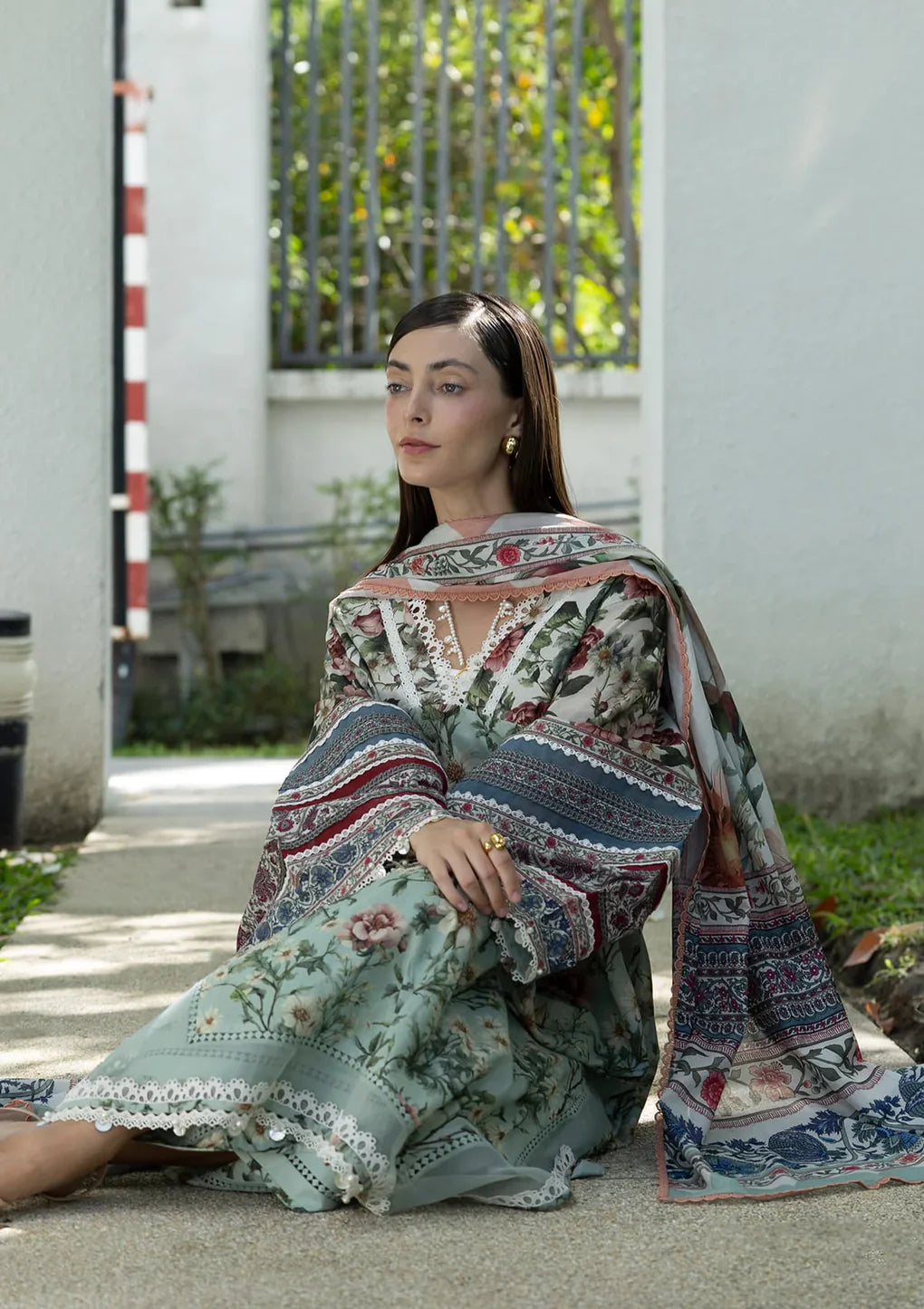 ELAF Santorini Prints 6B OPALINE GARDEN