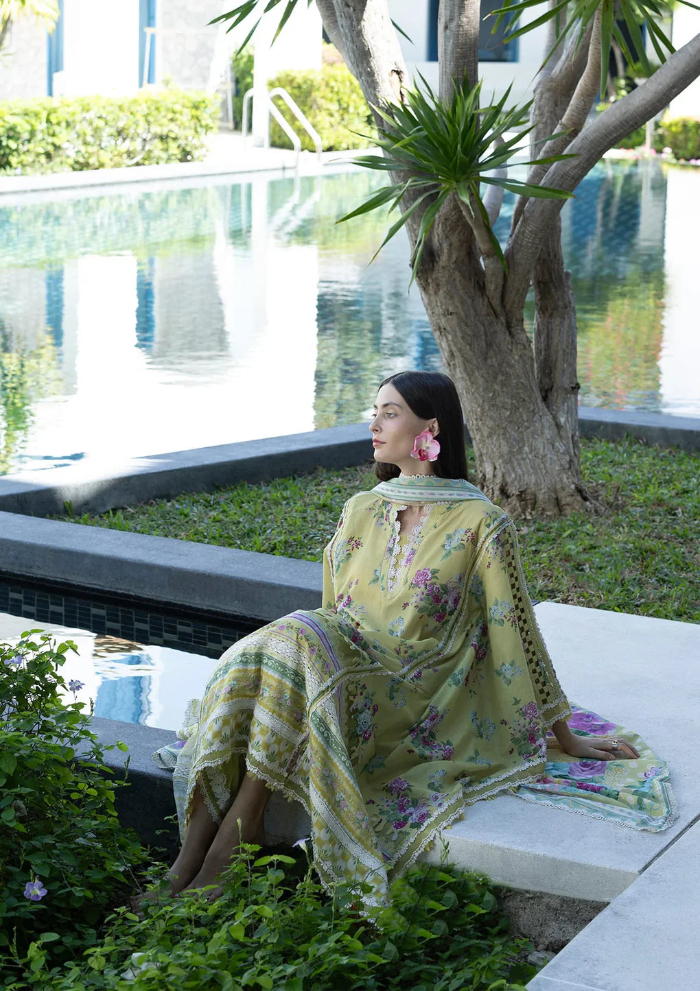 ELAF Santorini Prints 4A AVOCADO