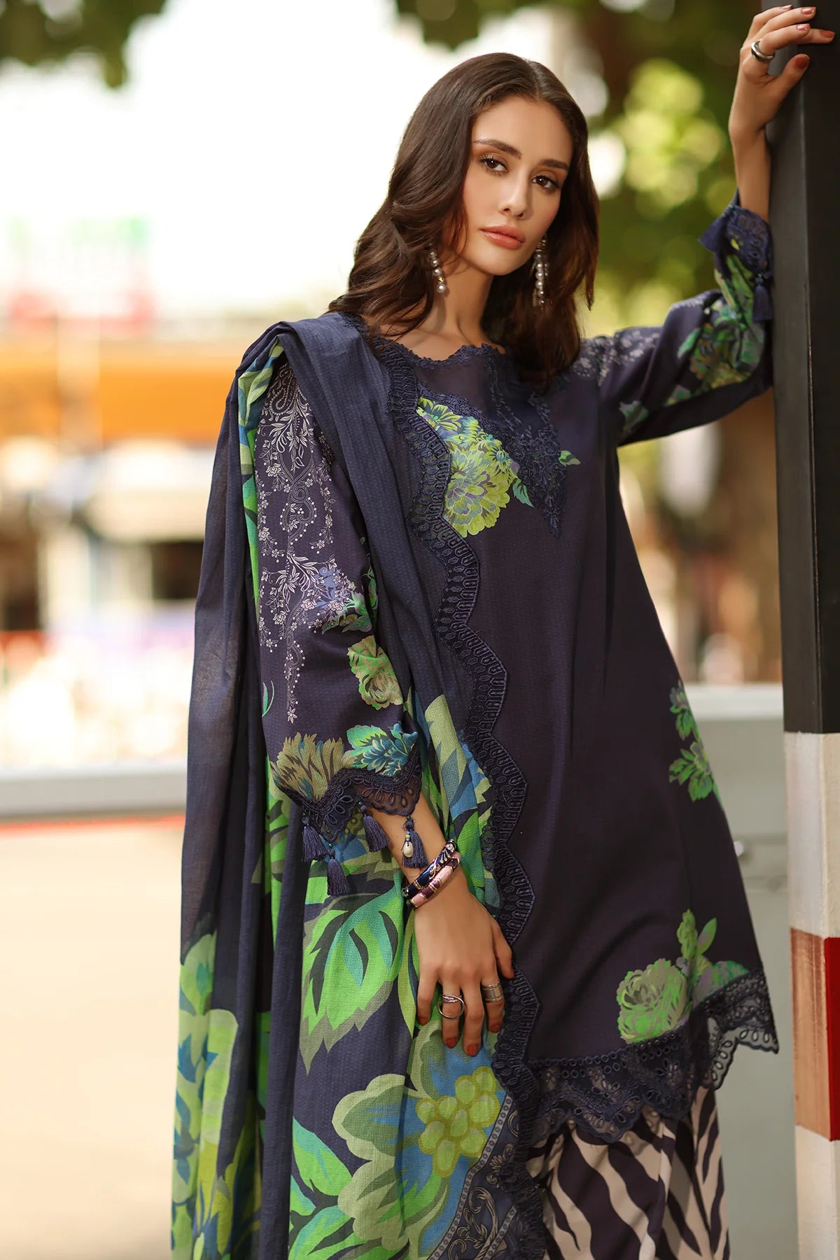 Charizma Range 3-PC Unstitched Embroidered Lawn 07