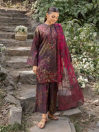 AZLIN 3-Piece Unstitched Digital Printed Lawn Suit 04