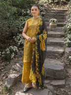 AZLIN 3-Piece Unstitched Digital Printed Lawn Suit 06