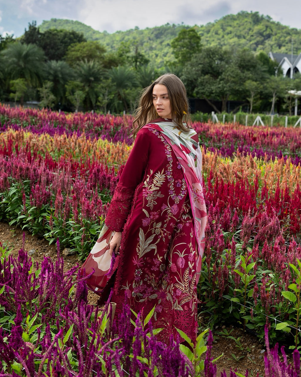 Hemline Secret Garden By Mushq Aurora Petals