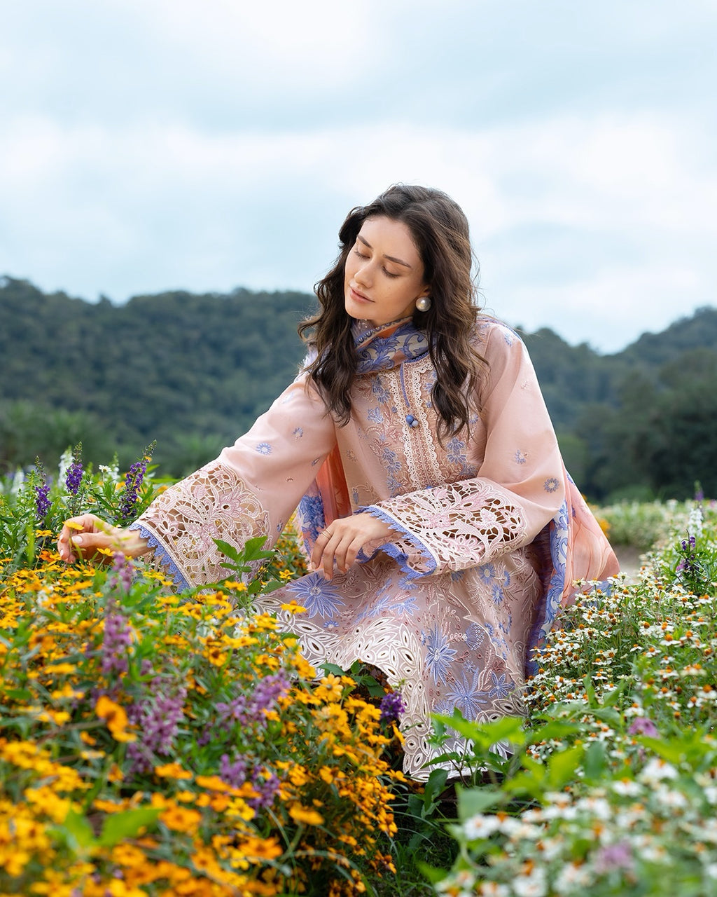 Hemline Secret Garden By Mushq Bloom Sonata