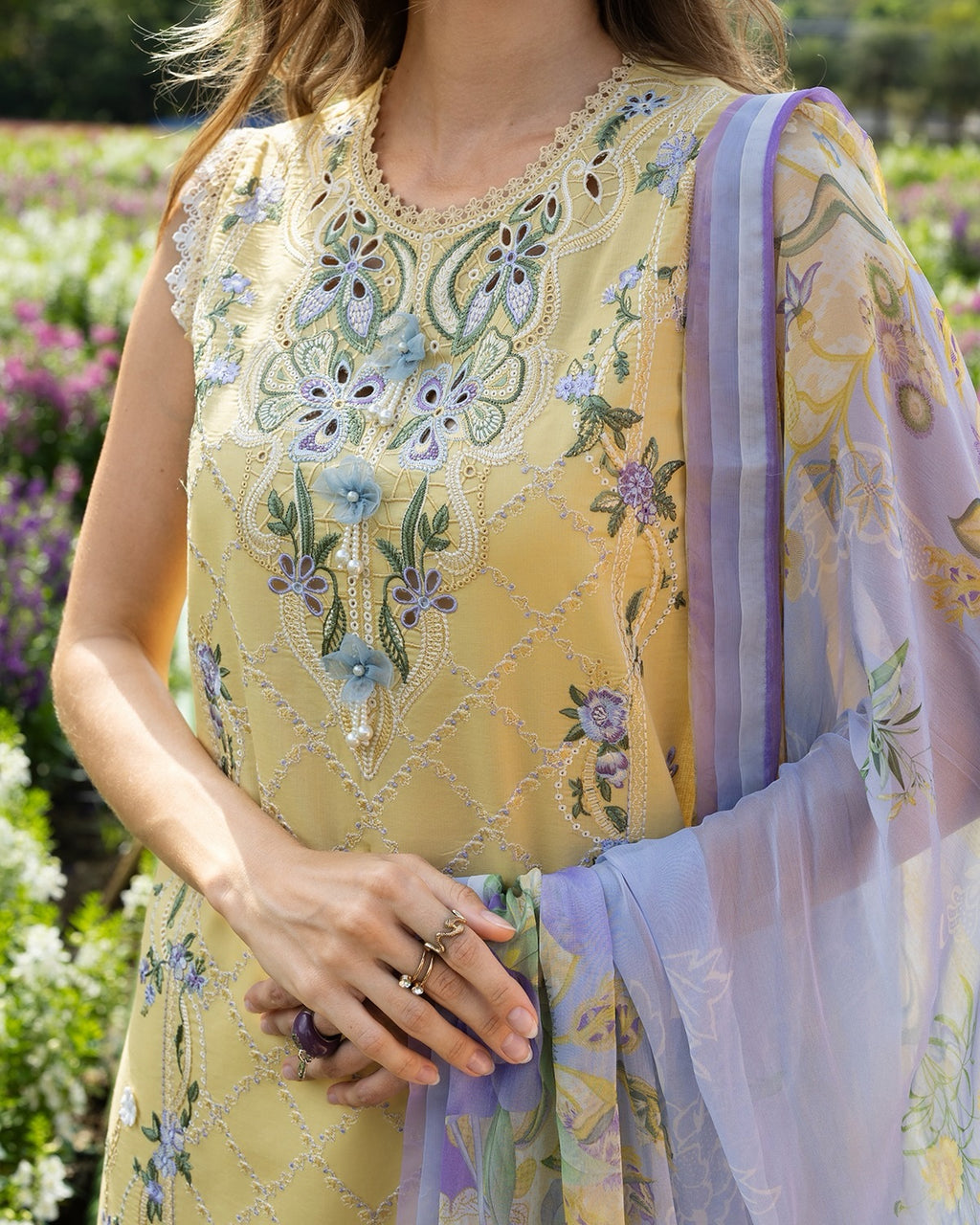 Hemline Secret Garden By Mushq  Sunlit Meadow