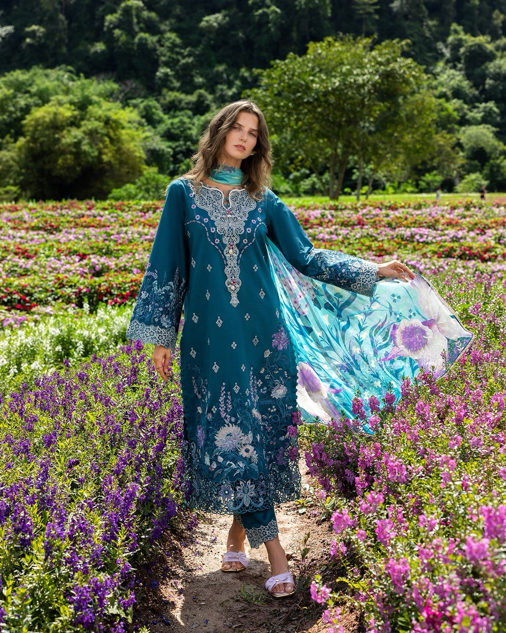 Hemline Secret Garden By Mushq Emerald Fern