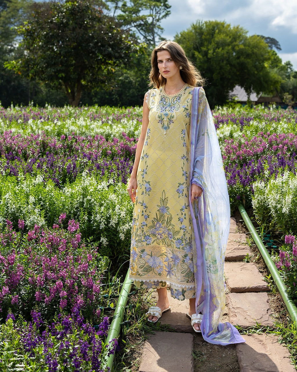 Hemline Secret Garden By Mushq  Sunlit Meadow