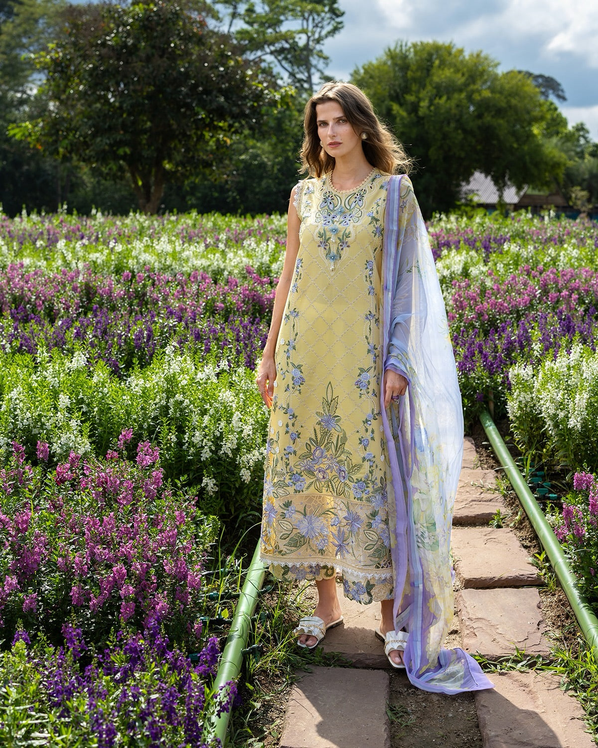 Hemline Secret Garden By Mushq  Sunlit Meadow