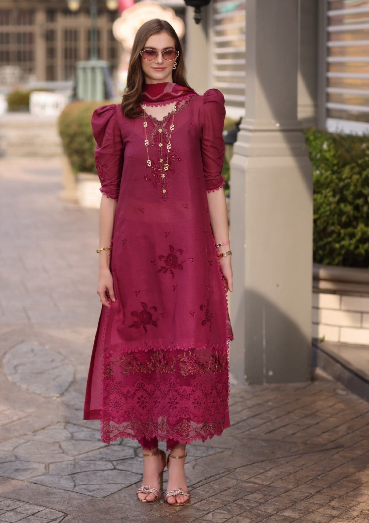Lawn - noor by saadia asad - eid luxe - chikankari 25 - d#09