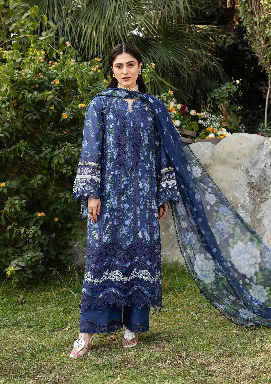 Elaf Chikankari Prints 3B NEEL