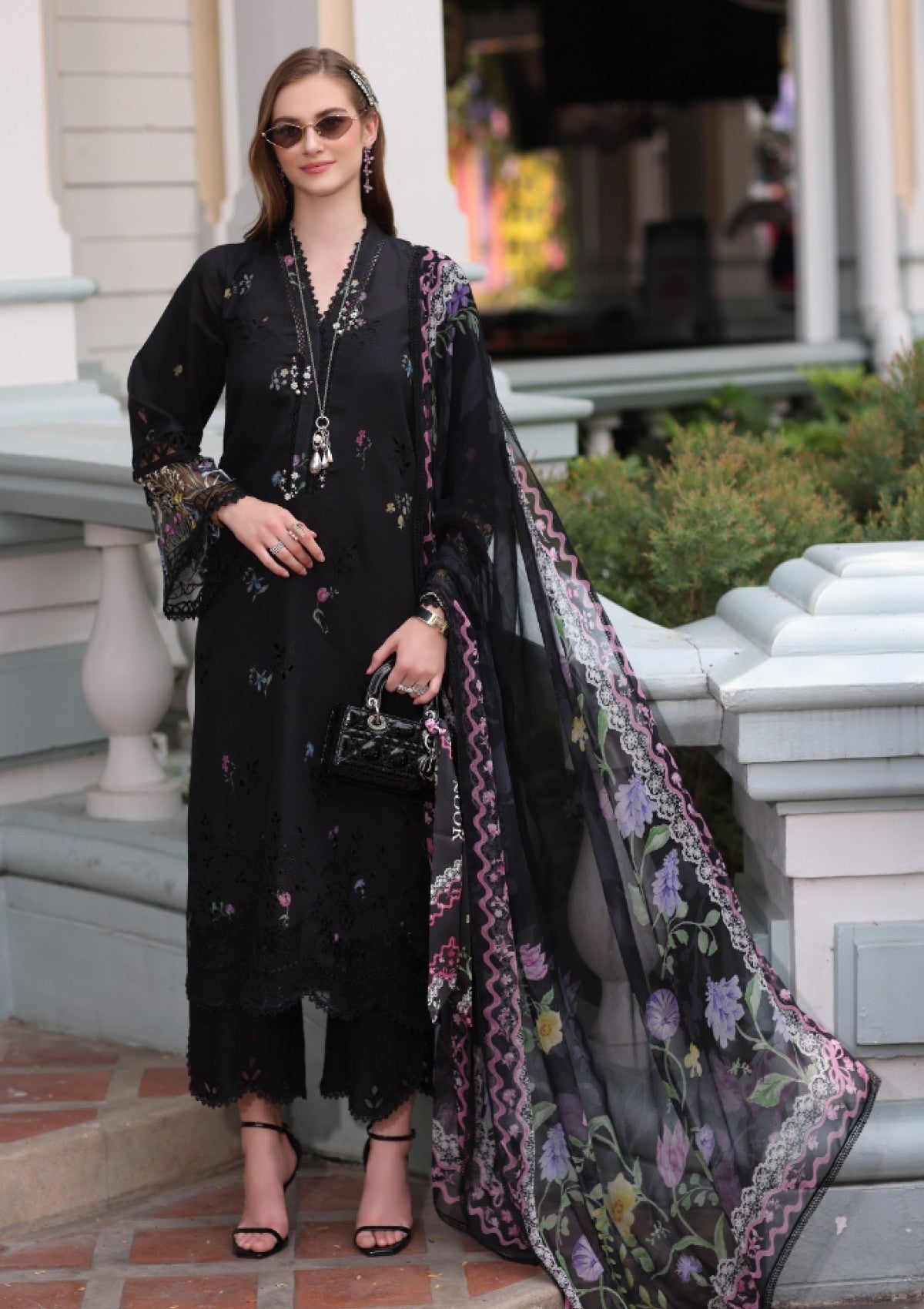 Lawn - noor by saadia asad - eid luxe - chikankari 25 - d#05