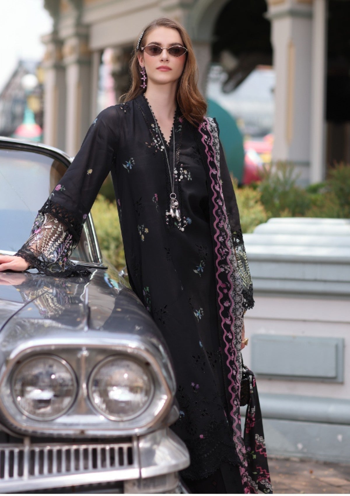 Lawn - noor by saadia asad - eid luxe - chikankari 25 - d#05