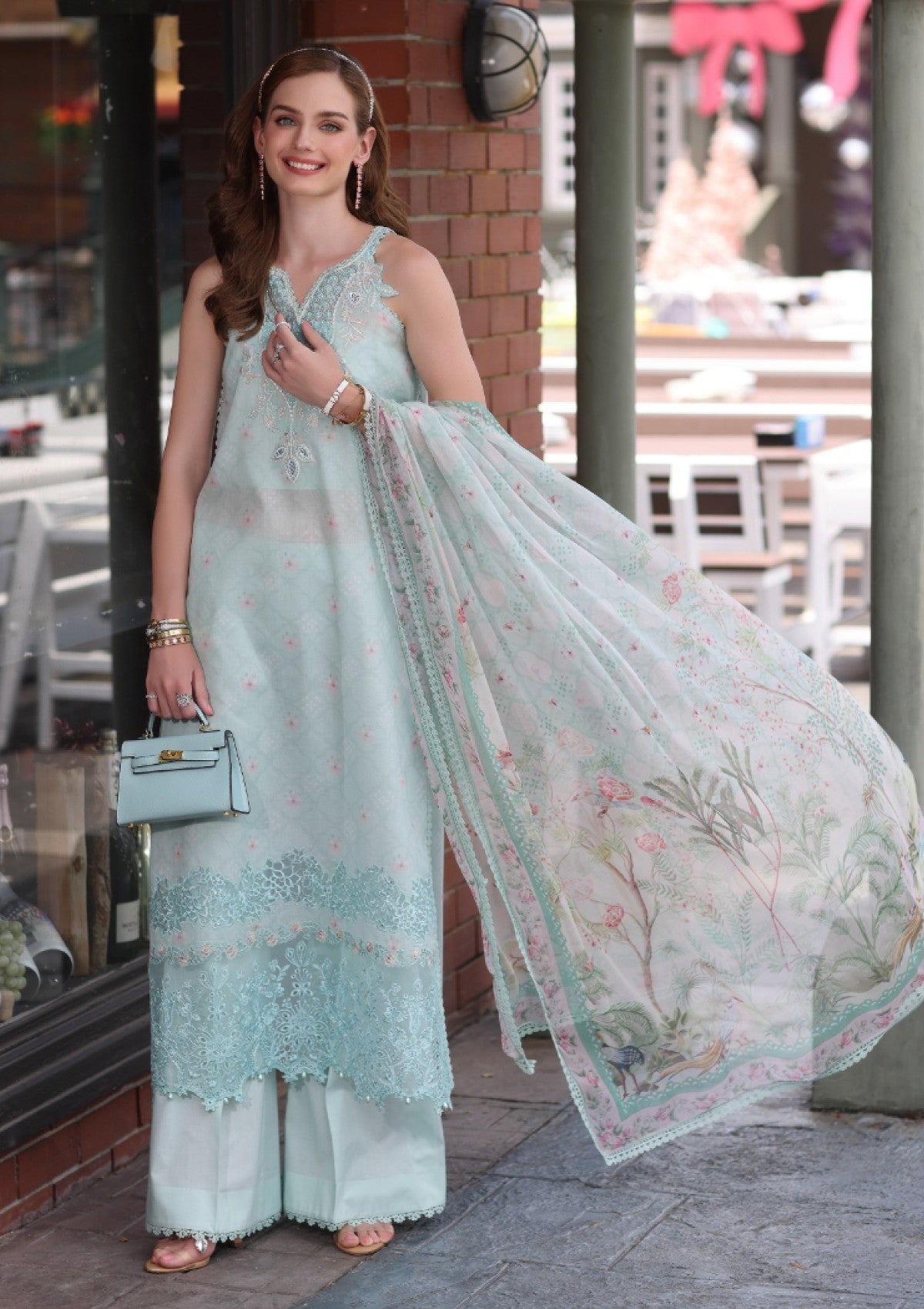 Lawn - noor by saadia asad - eid luxe - chikankari 25 - d#06