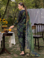 AZLIN 3-Piece Unstitched Digital Printed Lawn Suit 08