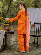 AZLIN 3-Piece Unstitched Digital Printed Lawn Suit 09