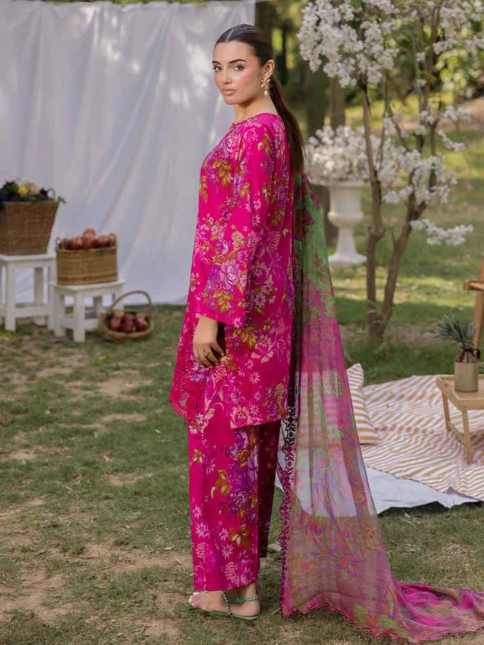 AZLIN 3-Piece Unstitched Digital Printed Lawn Suit 10