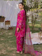 AZLIN 3-Piece Unstitched Digital Printed Lawn Suit 10