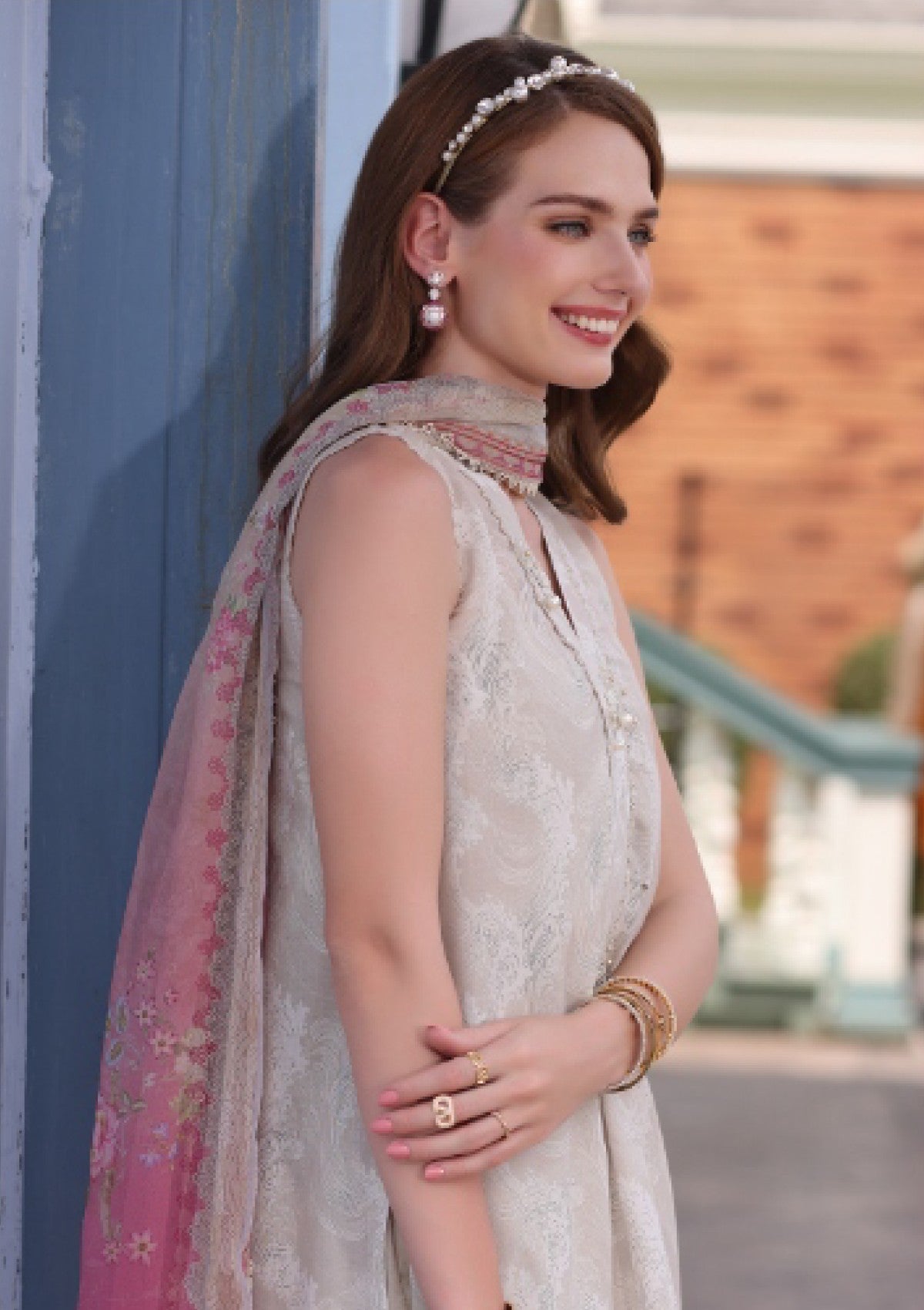 Lawn - noor by saadia asad - eid luxe - chikankari 25 - d#04