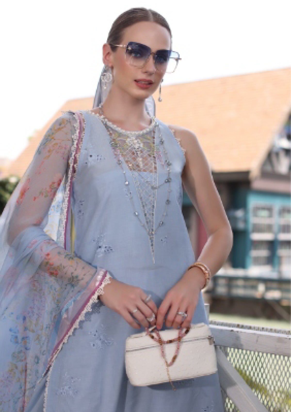 Lawn - noor by saadia asad - eid luxe - chikankari 25 - d#02