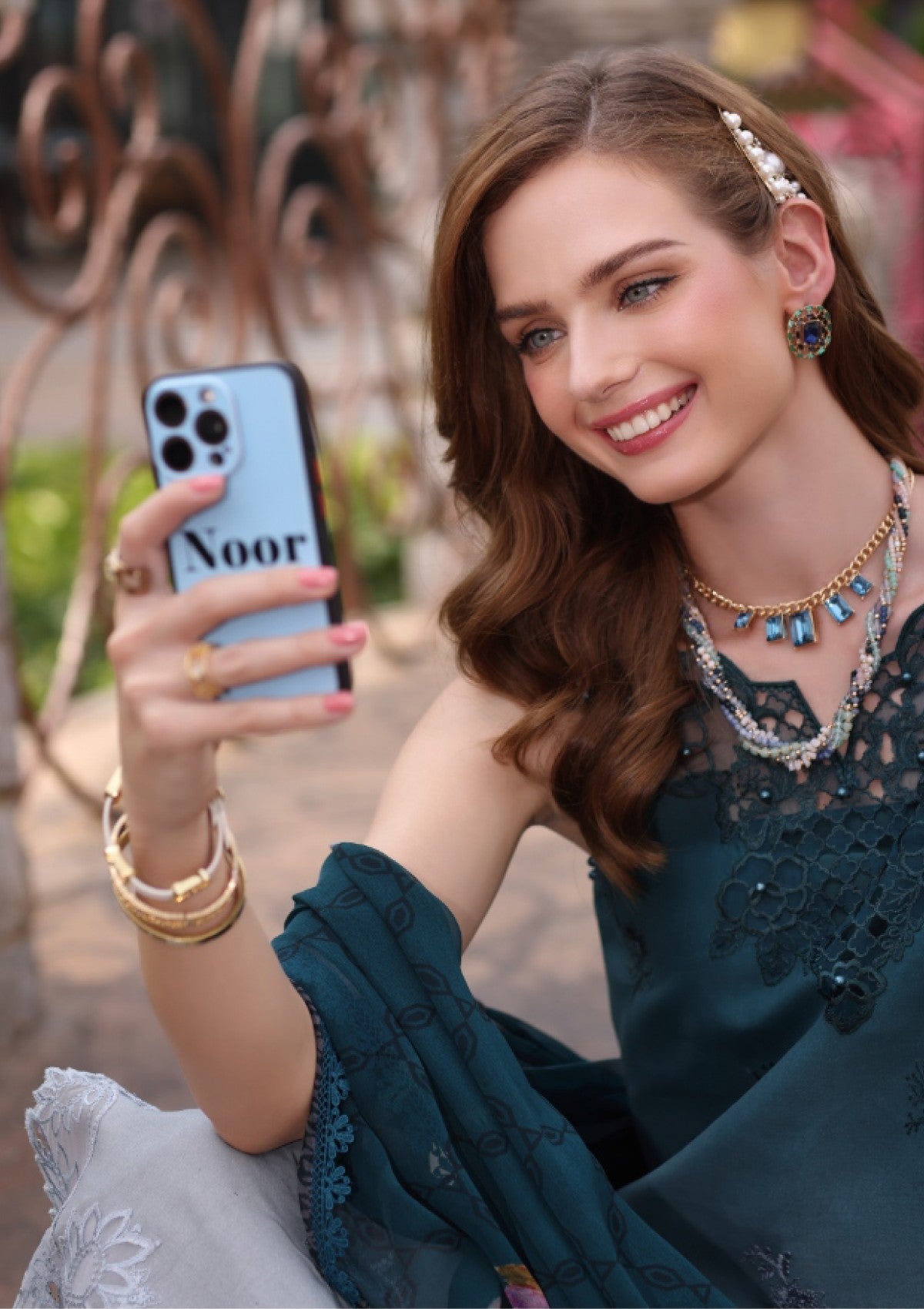 Lawn - noor by saadia asad - eid luxe - chikankari 25 - d#10