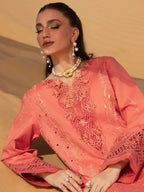 Rang Rasiya Premium Embroidered Lawn Unstitched 3Pc Suit ELANZ