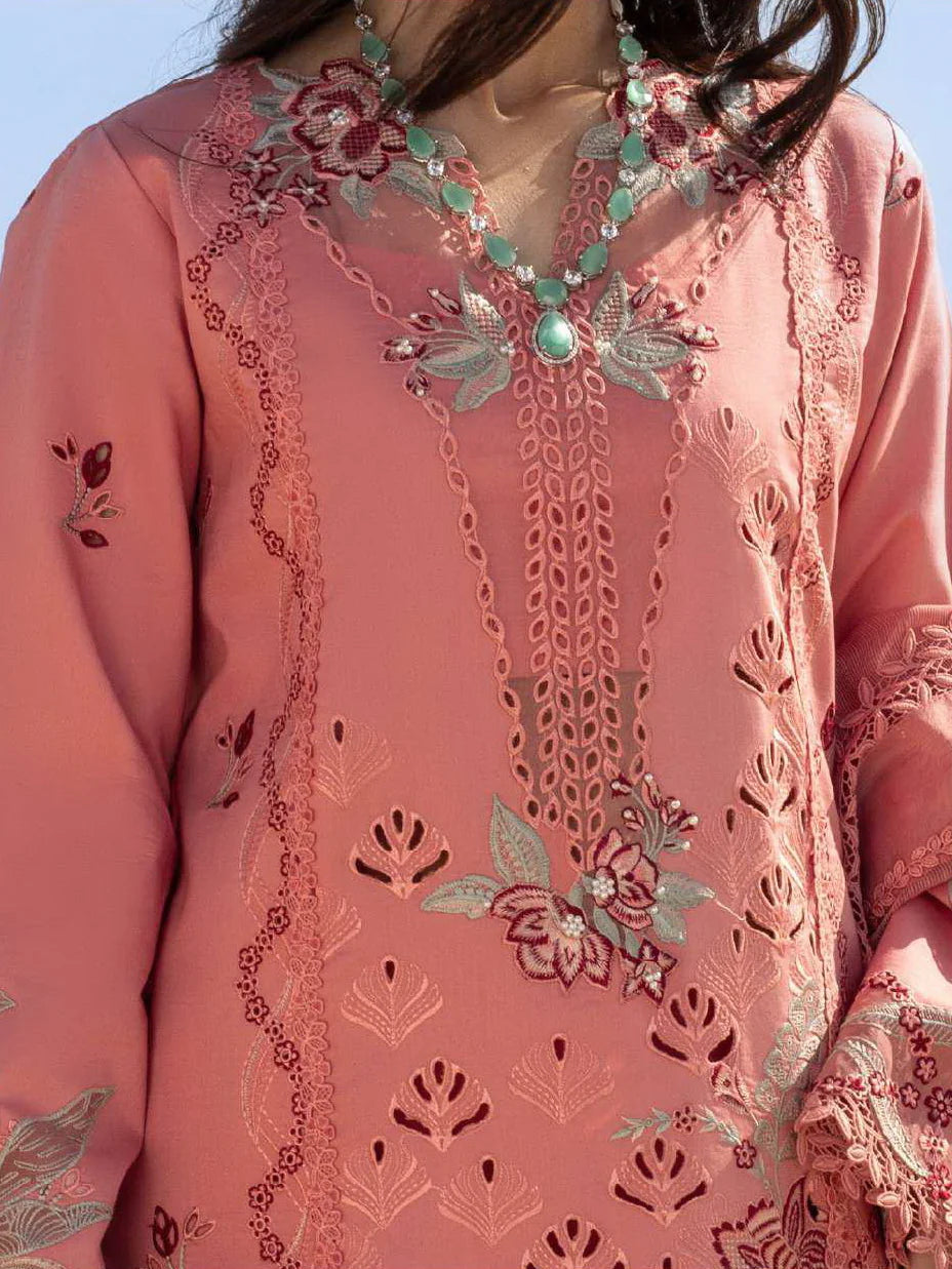 Rang Rasiya Premium Embroidered Lawn Unstitched 3Pc Suit  AMANI