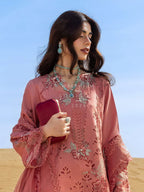 Rang Rasiya Premium Embroidered Lawn Unstitched 3Pc Suit  AMANI