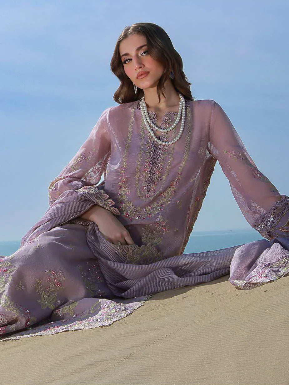 Rang Rasiya Premium Embroidered Lawn Unstitched 3Pc Suit  PARISA