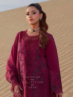 Rang Rasiya Premium Embroidered Lawn Unstitched 3Pc Suit  ZARA