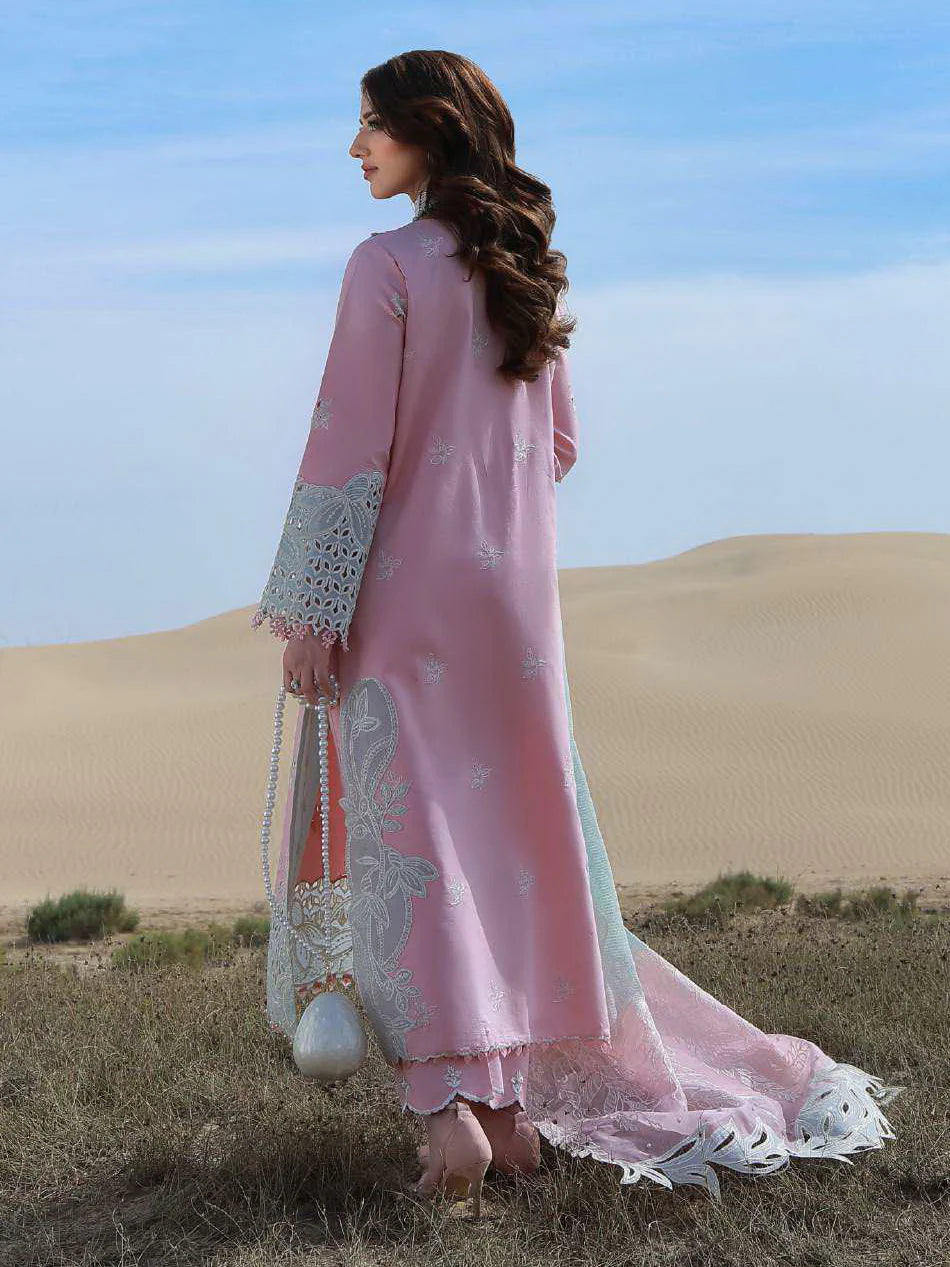 Rang Rasiya Premium Embroidered Lawn Unstitched 3Pc Suit  MAHSA