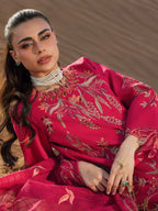 Rang Rasiya Premium Embroidered Lawn Unstitched 3Pc Suit  SAFA