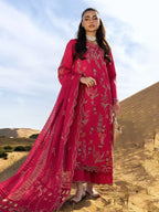 Rang Rasiya Premium Embroidered Lawn Unstitched 3Pc Suit  SAFA