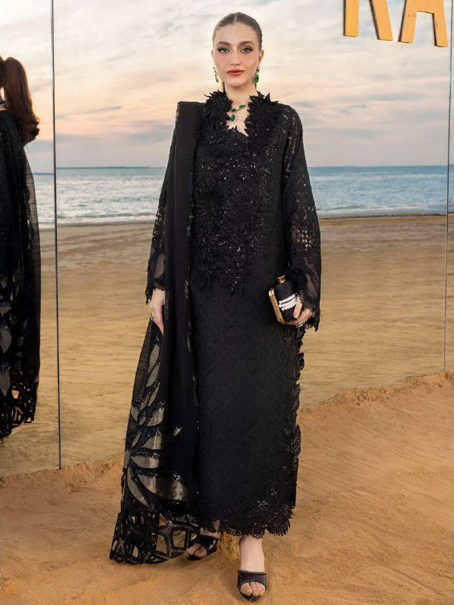 Rang Rasiya Premium Embroidered Lawn Unstitched 3Pc Suit ALAYA