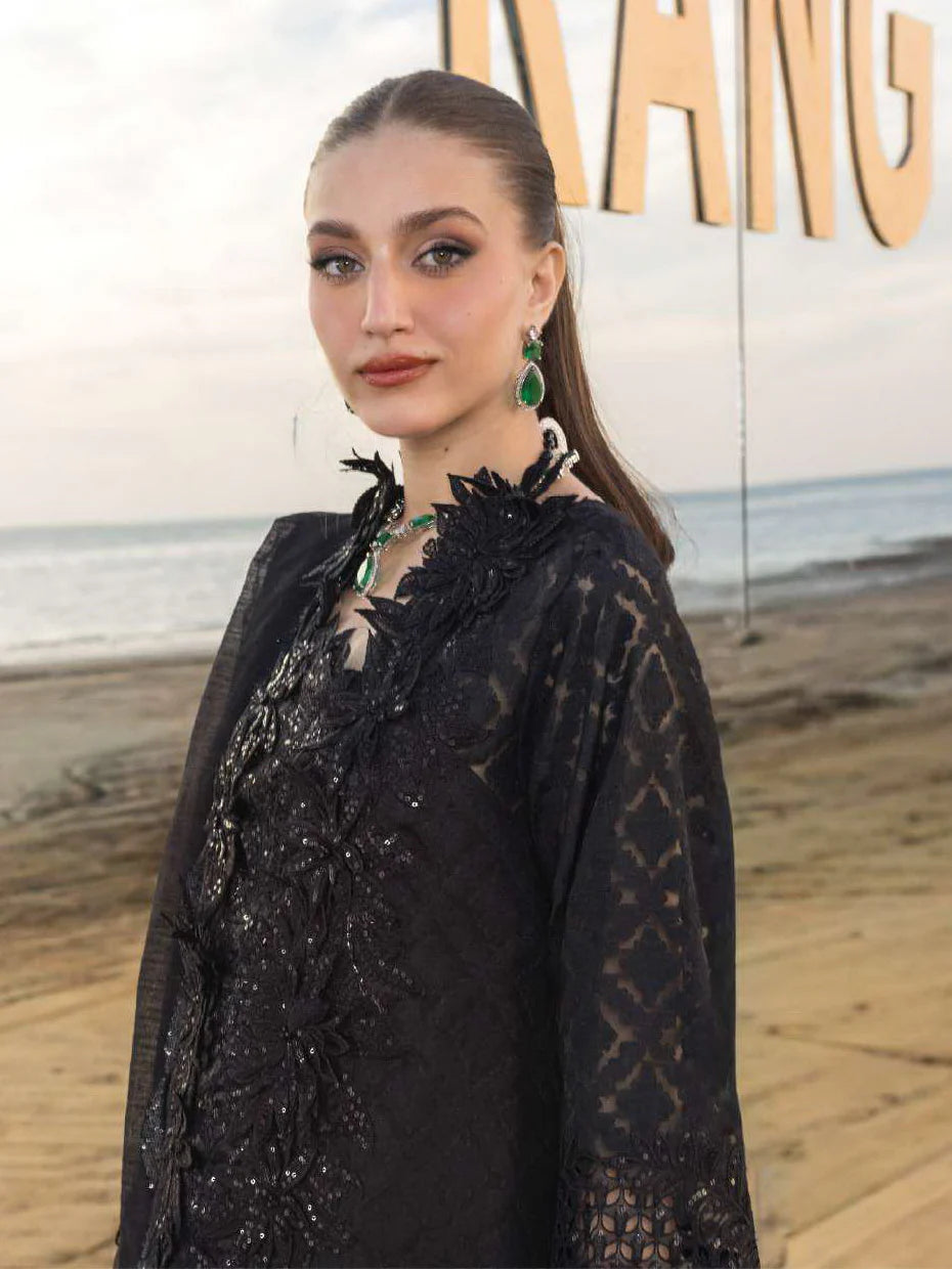 Rang Rasiya Premium Embroidered Lawn Unstitched 3Pc Suit ALAYA