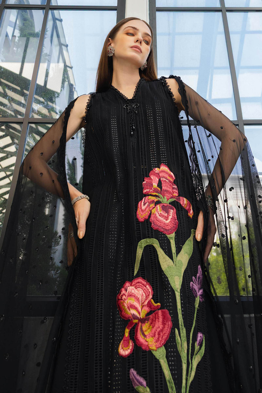 Maria B 3 Pcs Unstitched Embroidered Lawn Suit D10