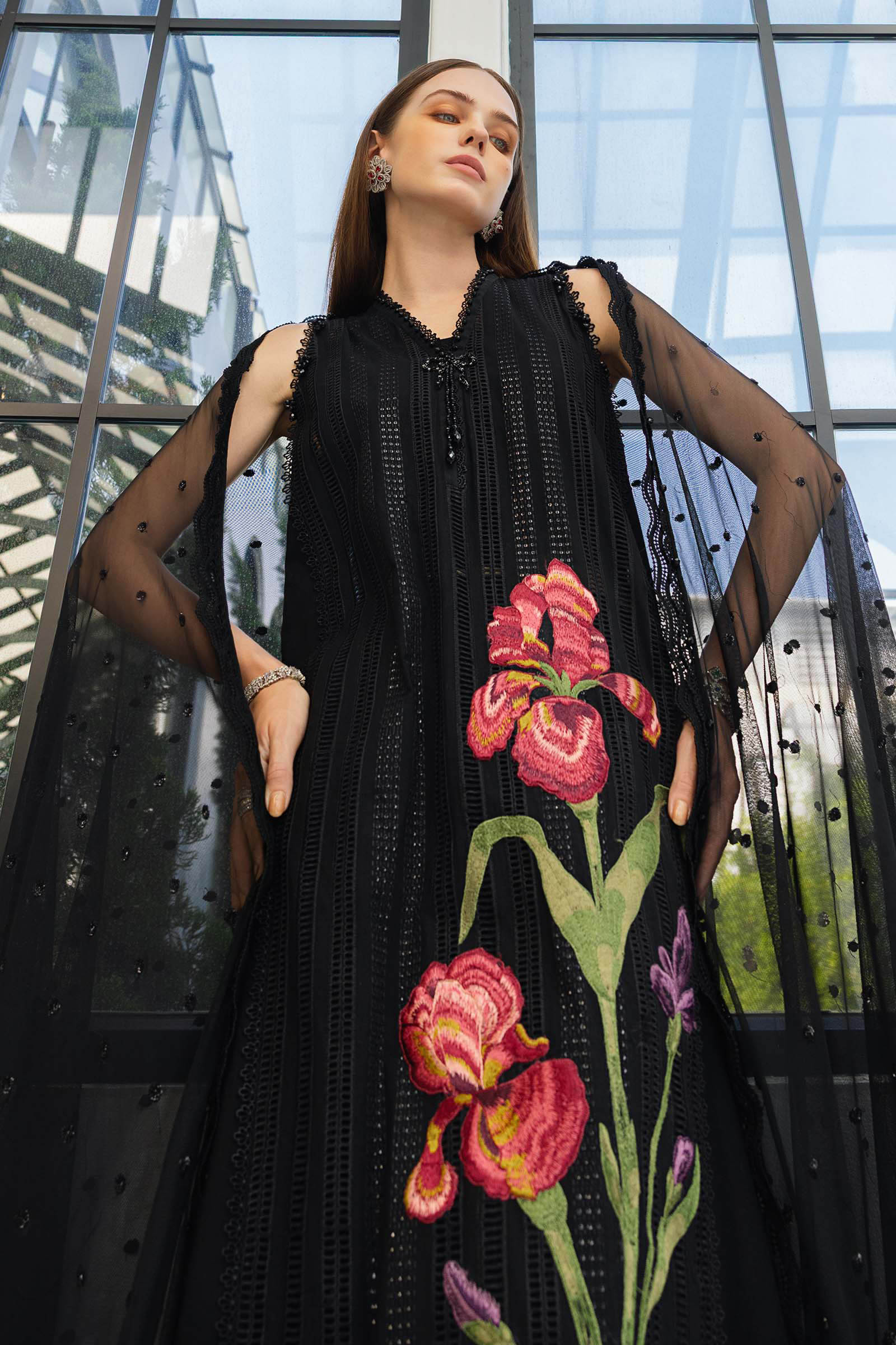 Maria B 3 Pcs Unstitched Embroidered Lawn Suit D10
