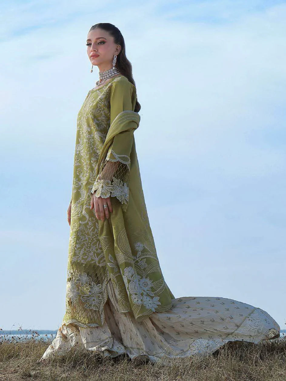 Rang Rasiya Premium Embroidered Lawn Unstitched 3Pc Suit ZARIAH