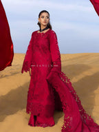 Rang Rasiya Premium Embroidered Lawn Unstitched 3Pc Suit  RAMEEN