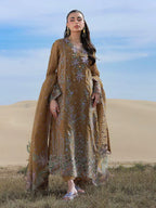 Rang Rasiya Premium Embroidered Lawn Unstitched 3Pc Suit  MINAAL