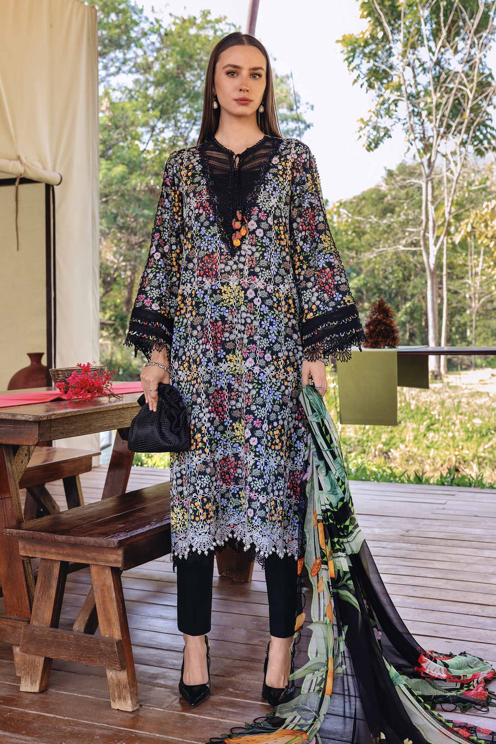 M Prints Lawn Suit 14B