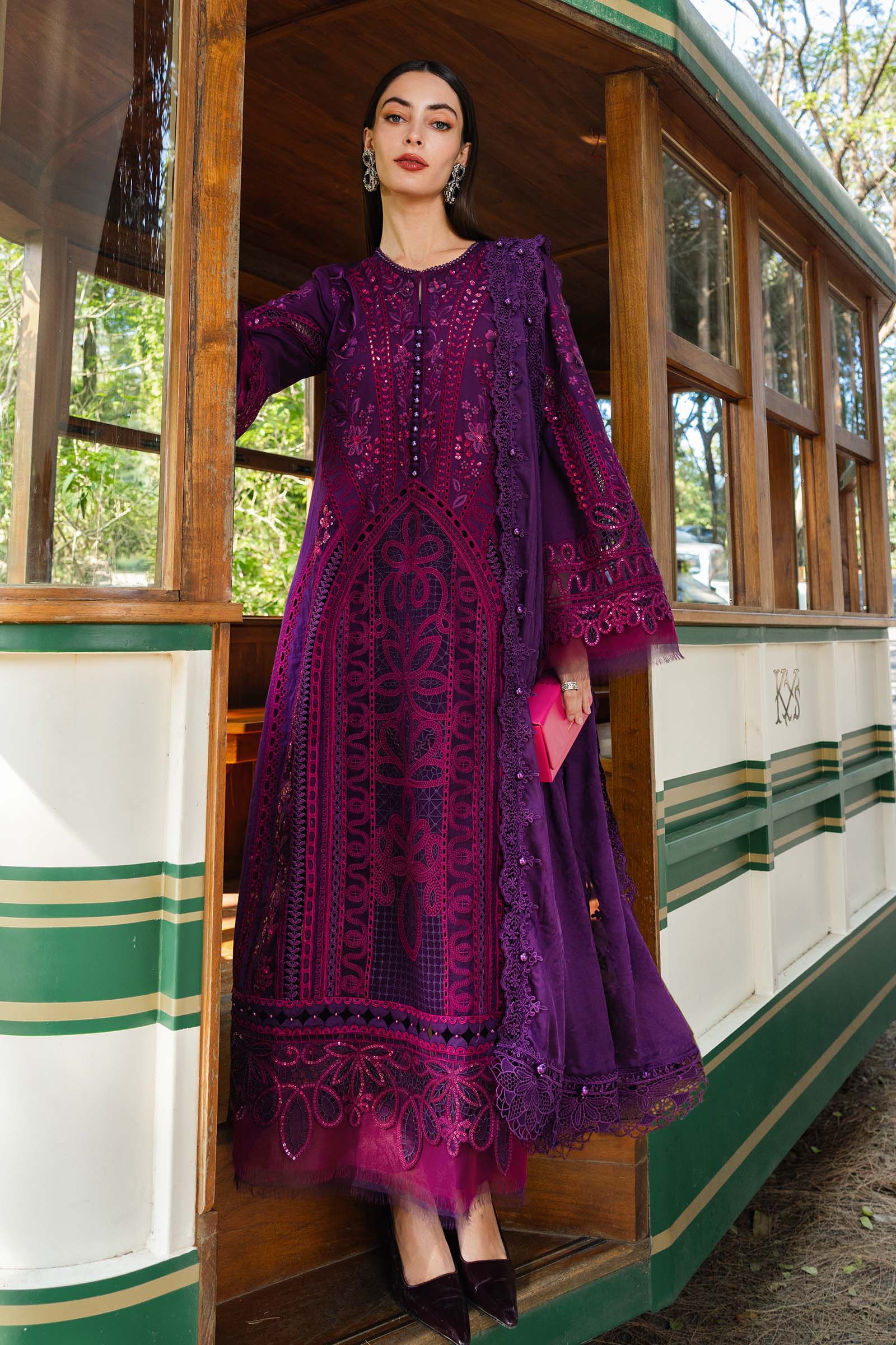 Maria B 3 Pcs Unstitched Embroidered Lawn Suit D14