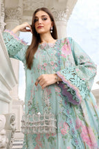 Maria B 3 Pcs Unstitched Embroidered Lawn Suit D15
