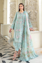 Maria B 3 Pcs Unstitched Embroidered Lawn Suit D15