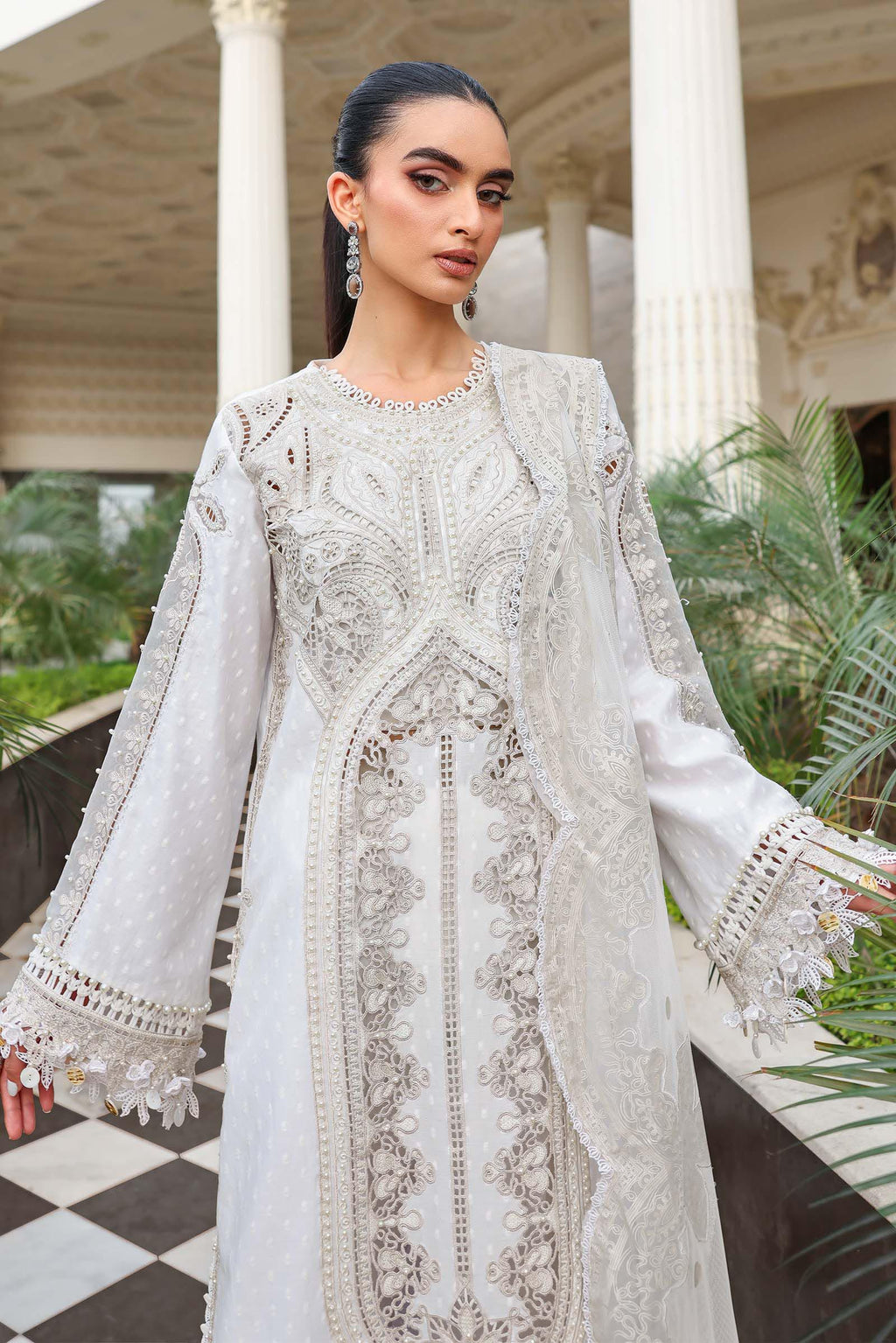 Maria B 3 Pcs Unstitched Embroidered Lawn Suit D01