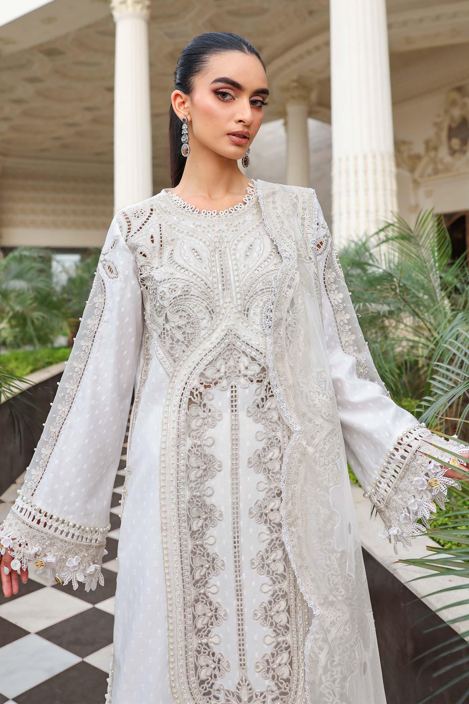 Maria B 3 Pcs Unstitched Embroidered Lawn Suit D01