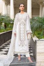 Maria B 3 Pcs Unstitched Embroidered Lawn Suit D01
