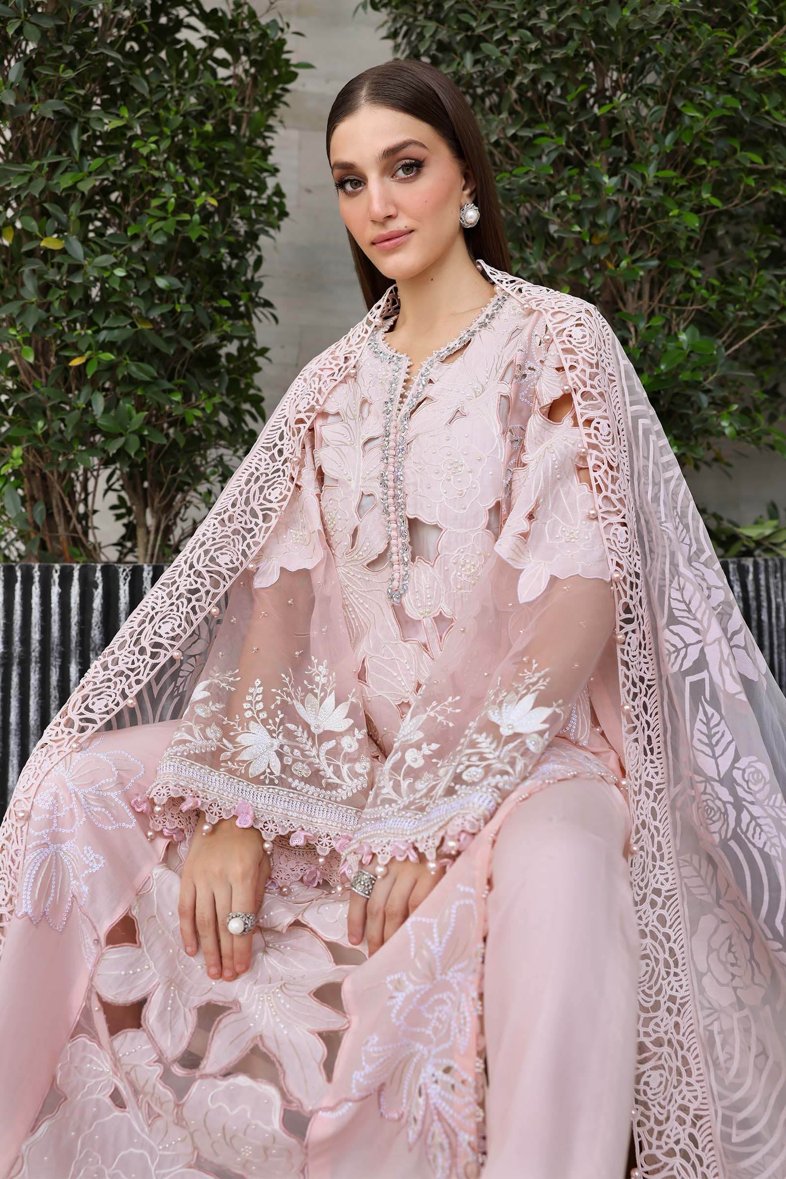 Maria B 3 Pcs Unstitched Embroidered Lawn Suit D02