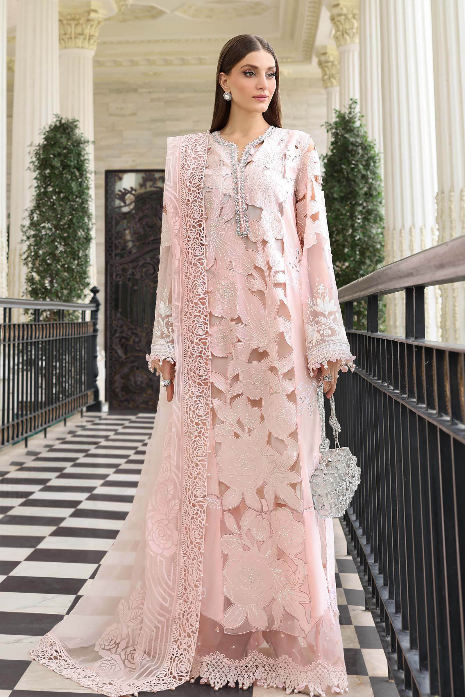 Maria B 3 Pcs Unstitched Embroidered Lawn Suit D02