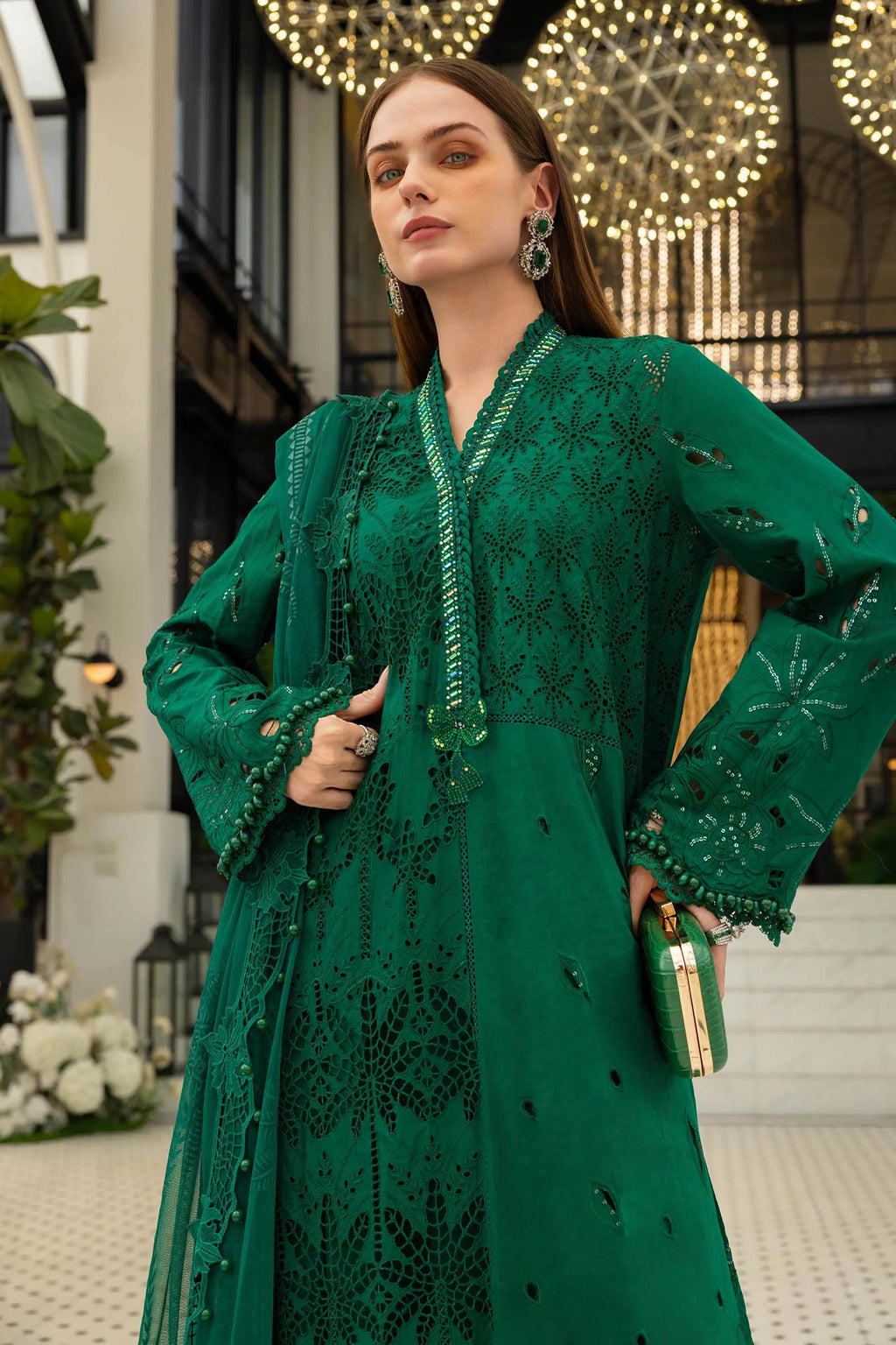 Maria B 3 Pcs Unstitched Embroidered Lawn Suit D04