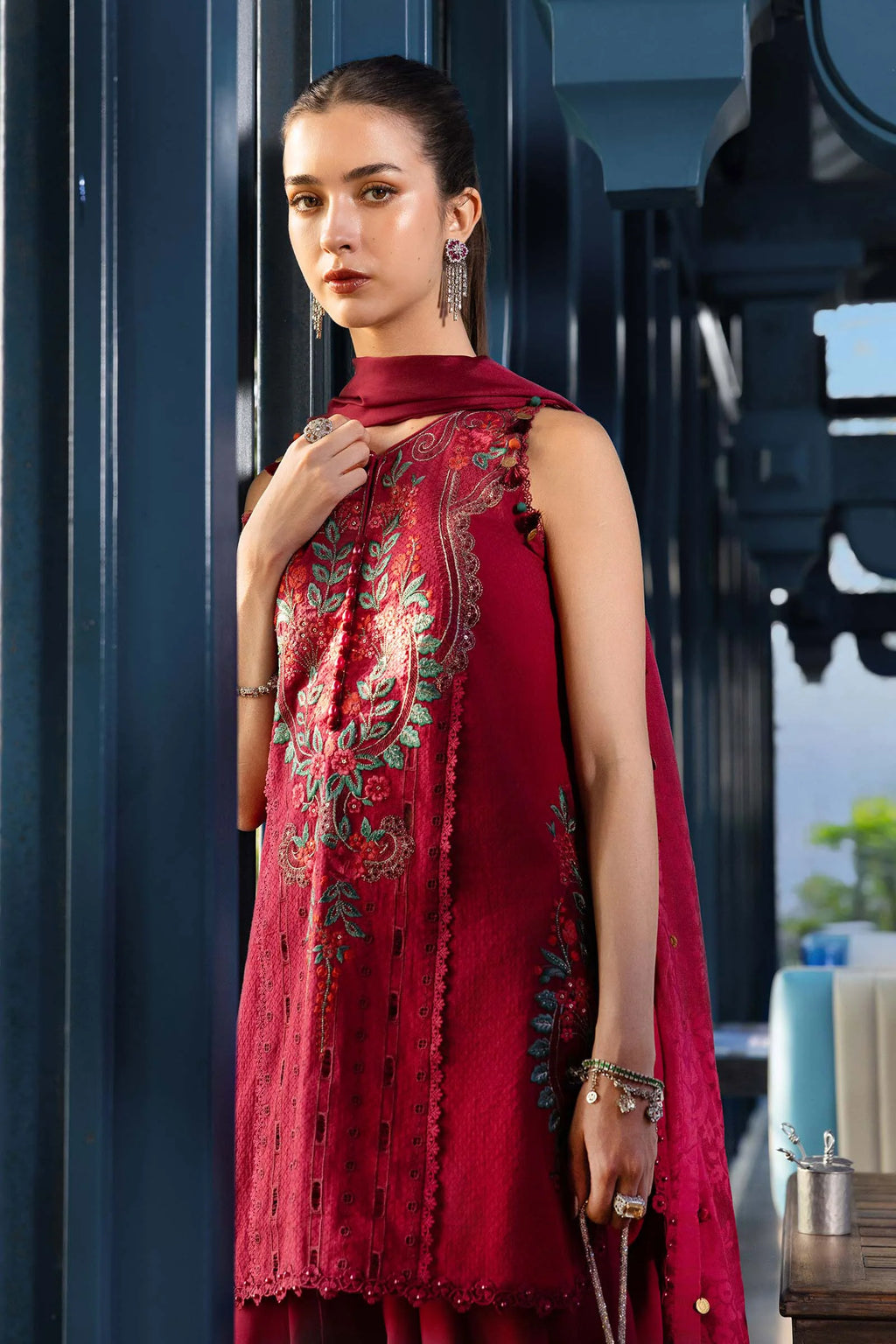 Maria B 3 Pcs Unstitched Embroidered Lawn Suit D05