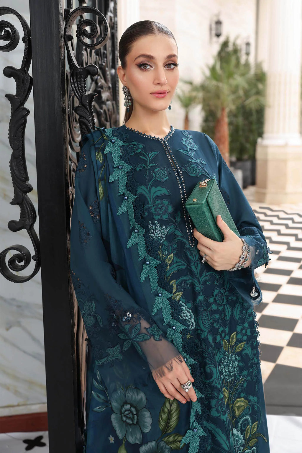 Maria B 3 Pcs Unstitched Embroidered Lawn Suit D06
